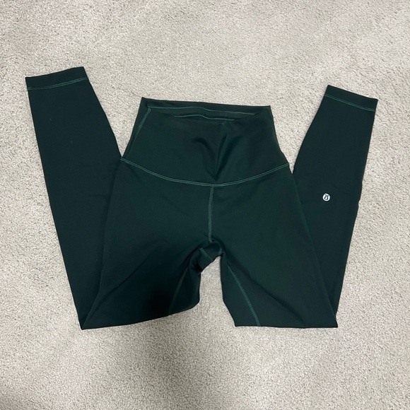 lululemon athletica Dark Green Leggings - Picture 1 of 1
